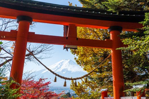 Torii and mountain Fuji