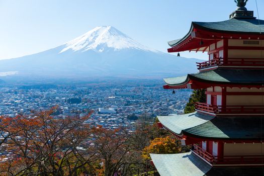 Mt. Fuji with Chureito Pagoda