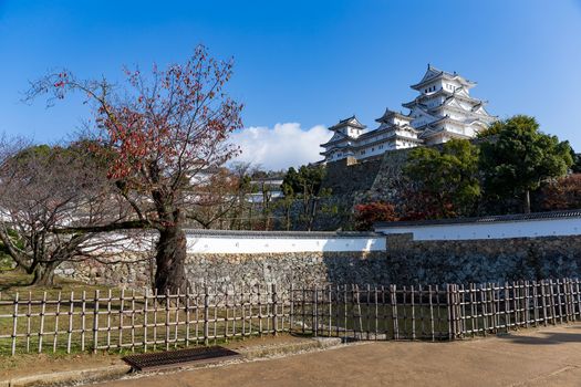 Himeji castle in autumn season