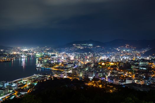 Nagasaki city at night