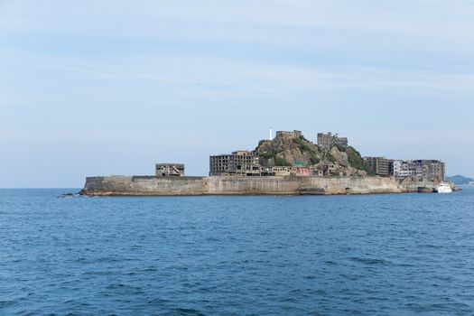 Gunkanjima island in Japan