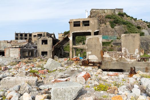 Battleship Island in Nagasaki city