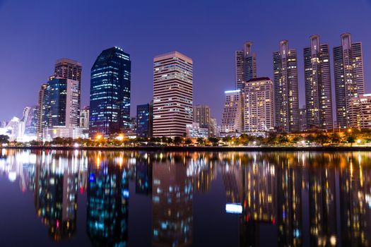 Bangkok city at night