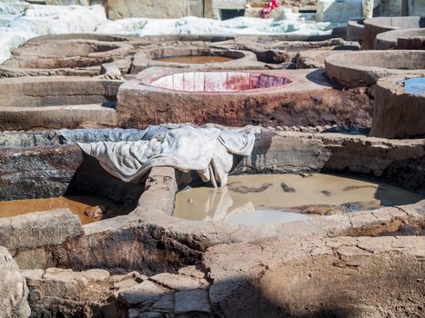 Tanneries of Fes -  Morocco.