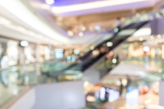 Abstract blur beautiful luxury shopping mall and retails store interior for background