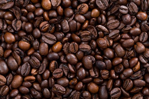 Roasted Coffee bean texture