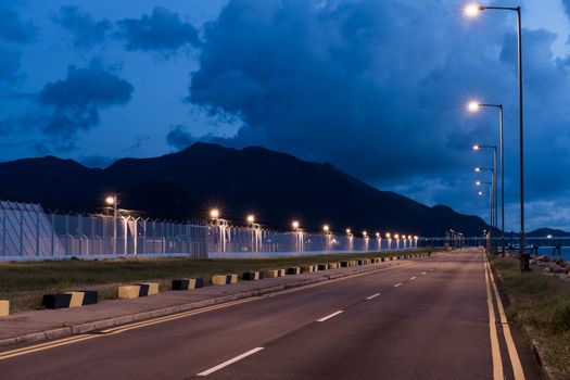 City road at night