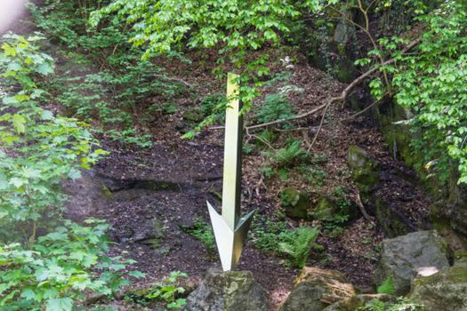 Natural forest area with canyon in the Neander Valley.