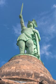 Statue of Cheruscan Arminius in the Teutoburg Forest near the city of Detmold, Germany.