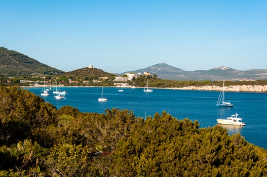 Landscape of coast of Sardinia in the gulf of Capo Caccia