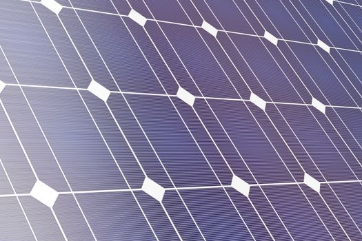Closeup of solar panel, 3D illustration