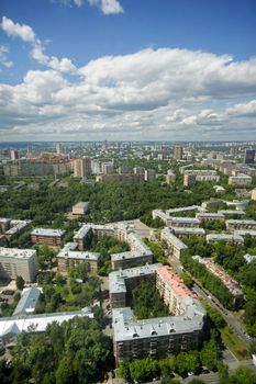 View of Moscow from the Triumph Palace building