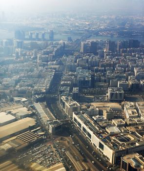 Aerial View of Dubai City