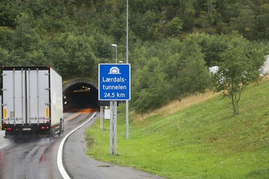 Laerdal Tunnel in Norway, the longest road tunnel in the world