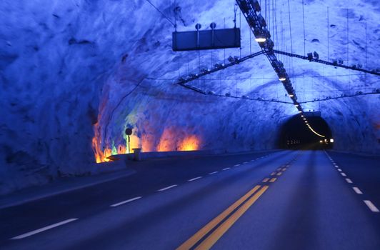 Laerdal Tunnel in Norway, the longest road tunnel in the world