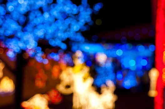 blury in purpose decoration christmas lights
