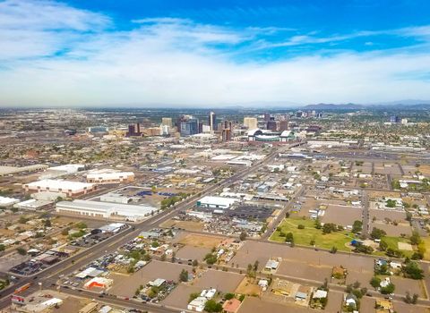 Downtown Phoenix, Arizona, USA. Phoenix is the capitol of Arizona, located in the Valley of the Sun.