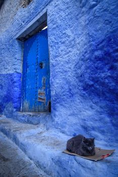 Chefchaouen, the blue city in the Morocco is a popular travel destination