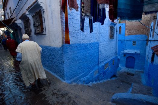 Chefchaouen, the blue city in the Morocco is a popular travel destination