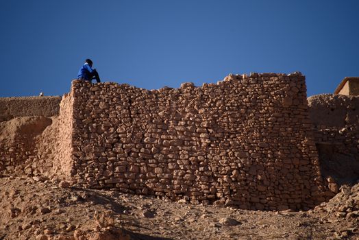 Kasbah Ait Ben Haddou, Morocco, Africa. UNESCO World Heritage Site.