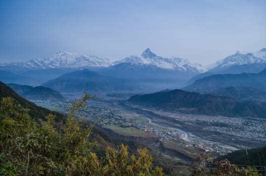 perfect view point , is have tree , village, stream , fresh air for people ,beautiful forest and blue sky