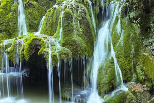 beautiful waterfall, the cascade of Bigar, Romania