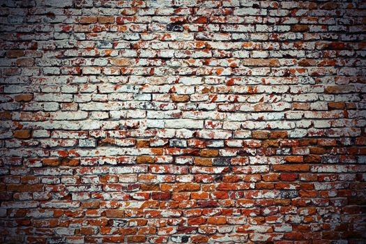 vintage textural image of red brick wall ready for your architectural design