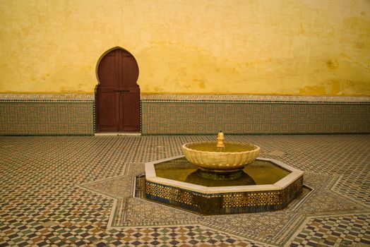 Mausoleum of Moulay Idris in Meknes, Morocco.