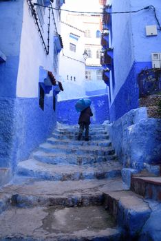 Chefchaouen, the blue city in the Morocco is a popular travel destination