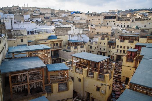 View of the old town of Fez, Morocco, North Africa