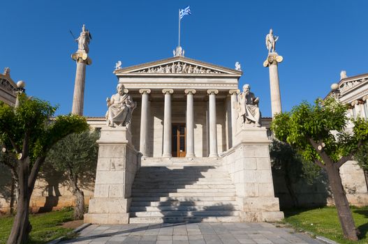 academy of athens at sunny day