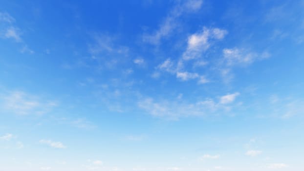 Cloudy blue sky abstract background, blue sky background with tiny clouds, 3d illustration