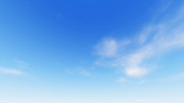 Cloudy blue sky abstract background, blue sky background with tiny clouds, 3d illustration