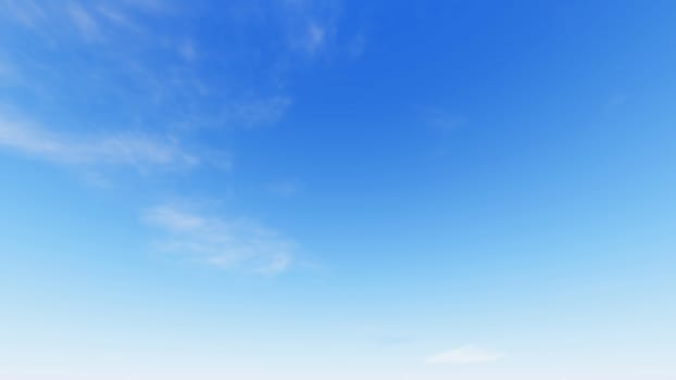 Cloudy blue sky abstract background, blue sky background with tiny clouds, 3d illustration