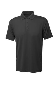 Grey color golf tee shirt for man or woman on white background