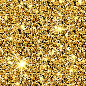 Gold glitter texture. Golden sparcle background. Luxory backdrop. Amber particles.