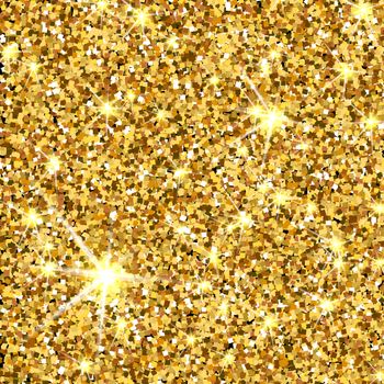 Gold glitter texture. Golden sparcle background. Luxory backdrop. Amber particles.