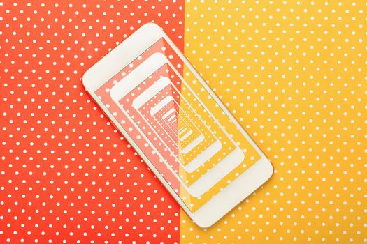 Smart phone photography with  colored background