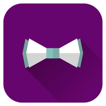  Illustration Of Bow Tie Icon in flat style