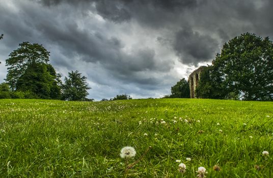 Caludon castle in caludon castle park, coventry, united kingdom