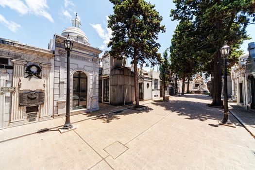 La Recoleta Cemetery  located in the Recoleta neighbourhood of Buenos Aires, Argentina. 