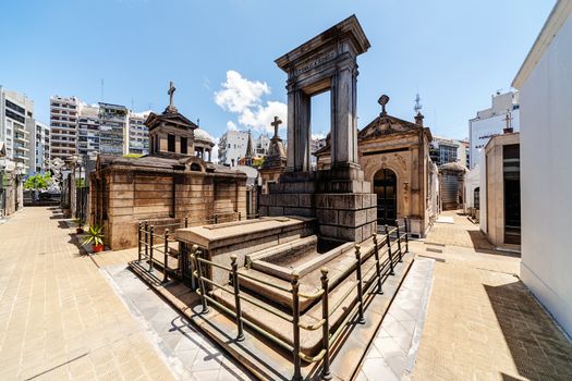 La Recoleta Cemetery  located in the Recoleta neighbourhood of Buenos Aires, Argentina. 
