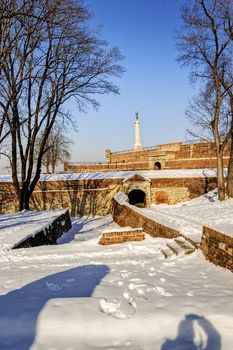 Belgrade fortress an winter, Belgrade Serbia