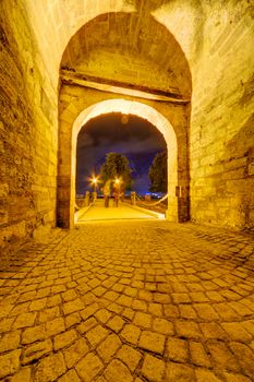 Medieval gate at Belgrade fortress, Belgrade, Serbia