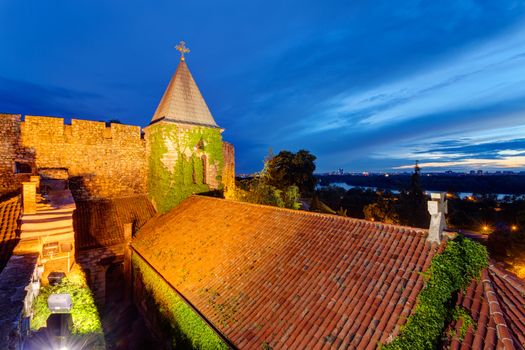 Belgrade fortress at night, Belgrade Serbia