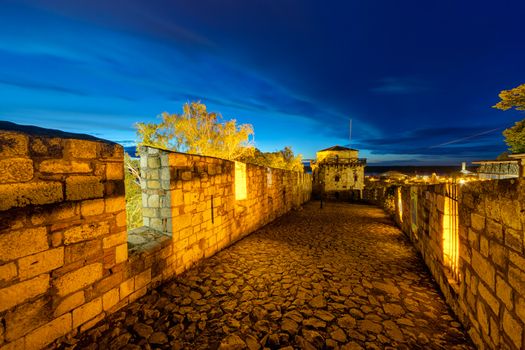 Belgrade fortress at night, Belgrade Serbia