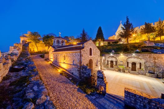 Belgrade fortress at night, Belgrade Serbia