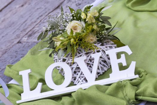 love letter sign in wedding