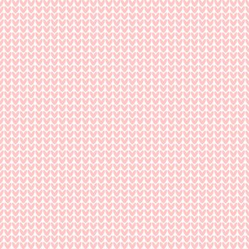 Knitted realistic seamless pattern of pink color. Knit texture.