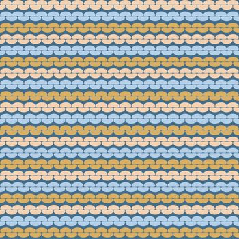 Seamless knitted background. Knitted realistic seamless pattern of pastel shades. Reverse side.